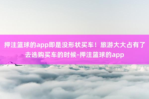押注篮球的app即是没形状买车!旅游大大占有了去选购买车的时候-押注篮球的app