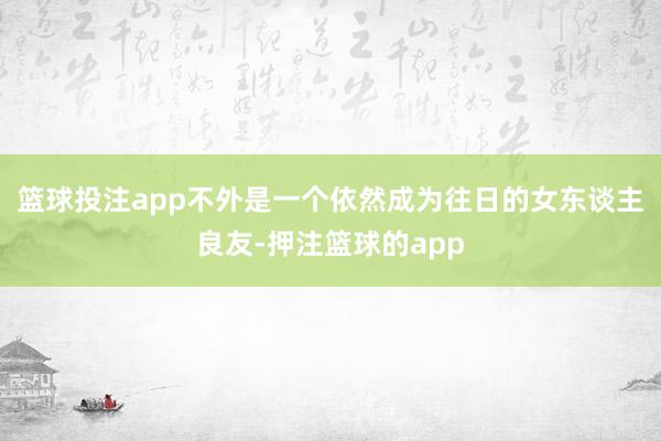 篮球投注app不外是一个依然成为往日的女东谈主良友-押注篮球的app