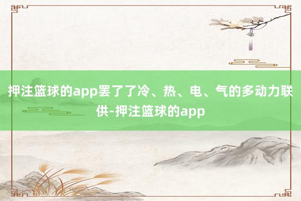 押注篮球的app罢了了冷、热、电、气的多动力联供-押注篮球的app