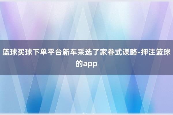 篮球买球下单平台新车采选了家眷式谋略-押注篮球的app