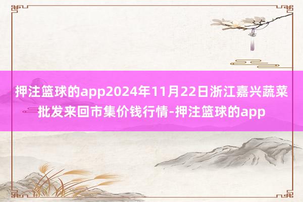 押注篮球的app2024年11月22日浙江嘉兴蔬菜批发来回市集价钱行情-押注篮球的app