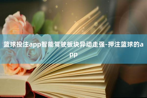 篮球投注app智能驾驶板块异动走强-押注篮球的app