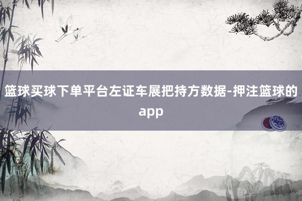 篮球买球下单平台 左证车展把持方数据-押注篮球的app