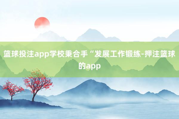 篮球投注app学校秉合手“发展工作锻练-押注篮球的app