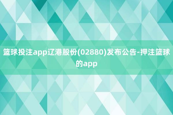 篮球投注app辽港股份(02880)发布公告-押注篮球的app