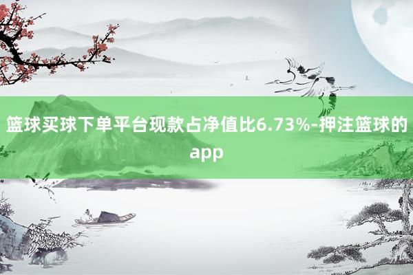 篮球买球下单平台现款占净值比6.73%-押注篮球的app