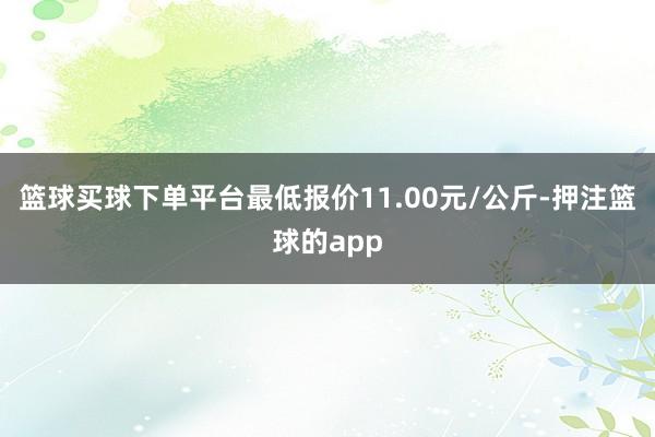 篮球买球下单平台最低报价11.00元/公斤-押注篮球的app