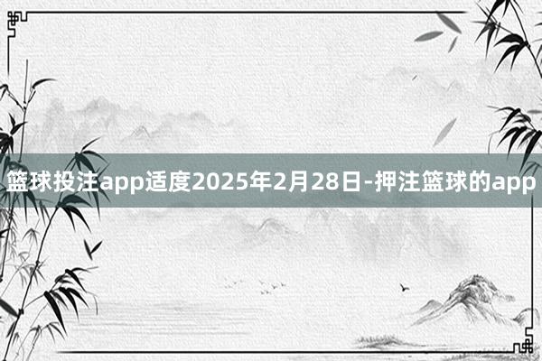 篮球投注app适度2025年2月28日-押注篮球的app