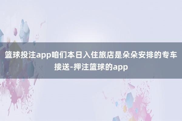 篮球投注app咱们本日入住旅店是朵朵安排的专车接送-押注篮球的app
