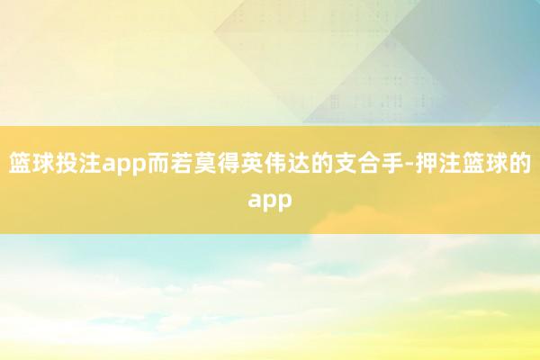 篮球投注app而若莫得英伟达的支合手-押注篮球的app